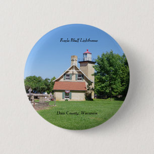 Badge Rond 5 Cm Bouton du phare Eagle Bluff