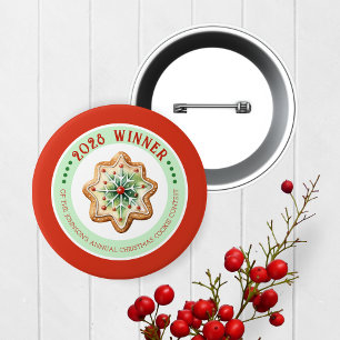 Badge Rond 5 Cm Bouton du prix gagnant du concours annuel de biscu