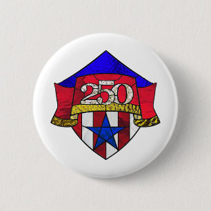 Badge Rond 5 Cm Bouton du Semiquincentenaire de l'Amérique