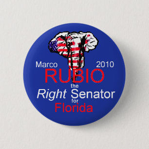 Badge Rond 5 Cm Bouton du sénat 2010 de RUBIO