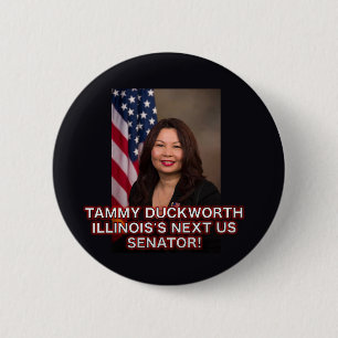 Badge Rond 5 Cm Bouton du sénateur l'Illinois de Tammy Duckworth