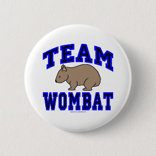 Badge Rond 5 Cm Bouton du wombat IV d'équipe