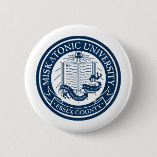 Badge Rond 5 Cm Bouton d'université de Miskatonic