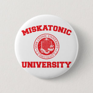 Badge Rond 5 Cm Bouton d'université de Miskatonic