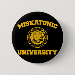 Badge Rond 5 Cm Bouton d'université de Miskatonic