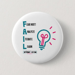 Badge Rond 5 Cm Bouton ÉCHEC