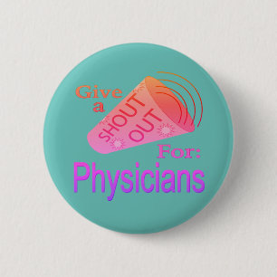 Badge Rond 5 Cm Bouton Éclater pour les médecins