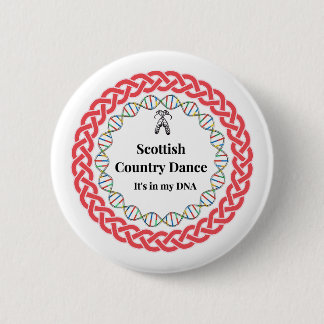 Badge Rond 5 Cm Bouton écossais de contredanse