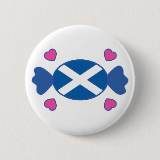 Badge Rond 5 Cm Bouton écossais doux