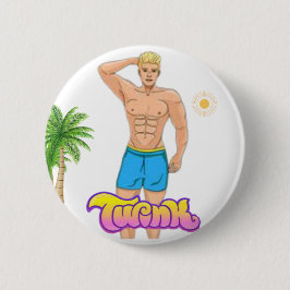 Badge Rond 5 Cm Bouton ÉCRAN