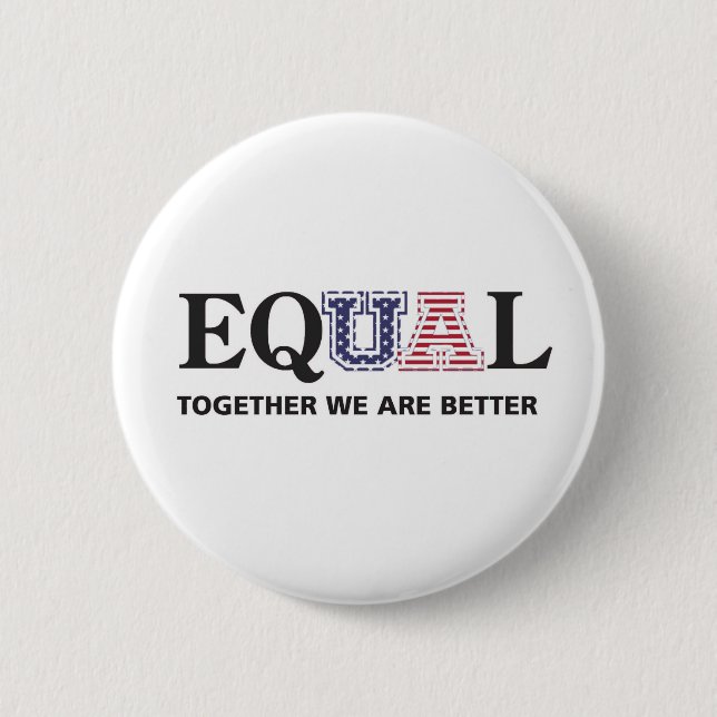 Badge Rond 5 Cm Bouton égal d'uA 4 juillet (Devant)