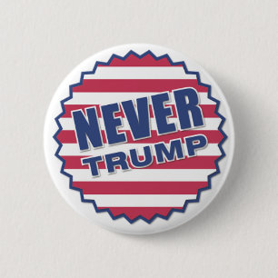 Badge Rond 5 Cm Bouton électoral "Jamais Trump"