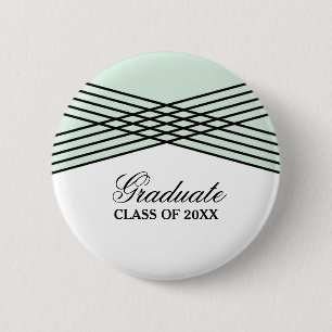 Badge Rond 5 Cm Bouton Élégant Déco Green Graduation