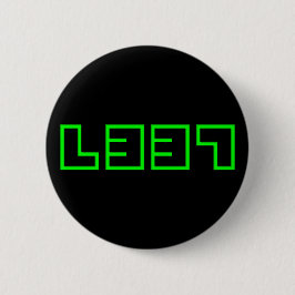 Badge Rond 5 Cm Bouton Élite Geek d'ordinateur