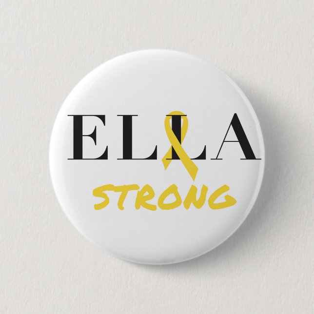 Badge Rond 5 Cm Bouton Ella Strong (Devant)