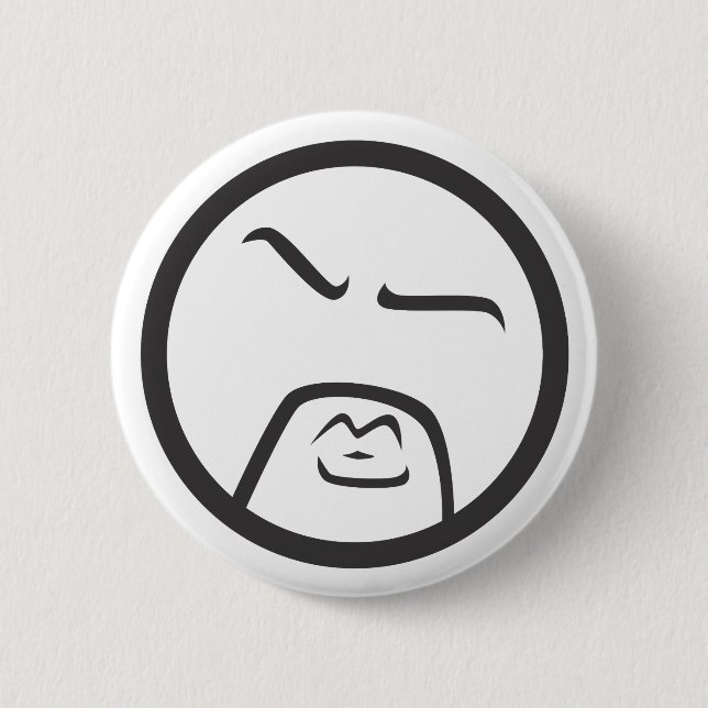 Badge Rond 5 Cm Bouton en bois d'EOC (Devant)