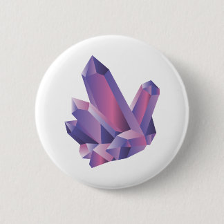 Badge Rond 5 Cm Bouton en cristal pourpre du groupe |