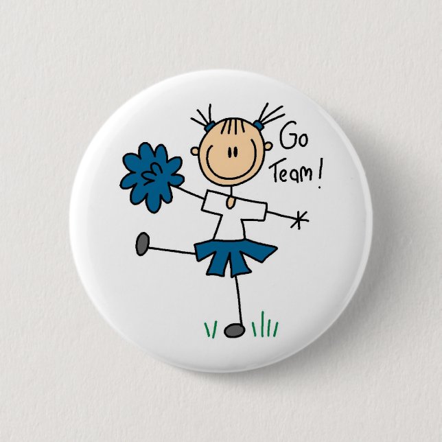 Badge Rond 5 Cm Bouton encourageant du bâton un (Devant)