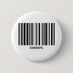 Badge Rond 5 Cm Bouton enfoiré de code barres