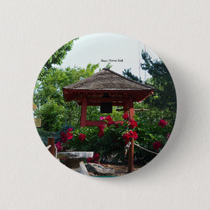 Badge Rond 5 Cm Bouton Enger Tower Bell