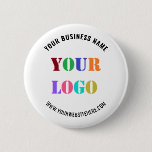 Badge Rond 5 Cm Bouton Entreprise Texte Personnalisé