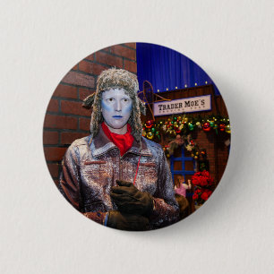 Badge Rond 5 Cm Bouton épingle à coeur froid