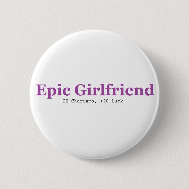 Badge Rond 5 Cm Bouton épique d'amie (Devant)