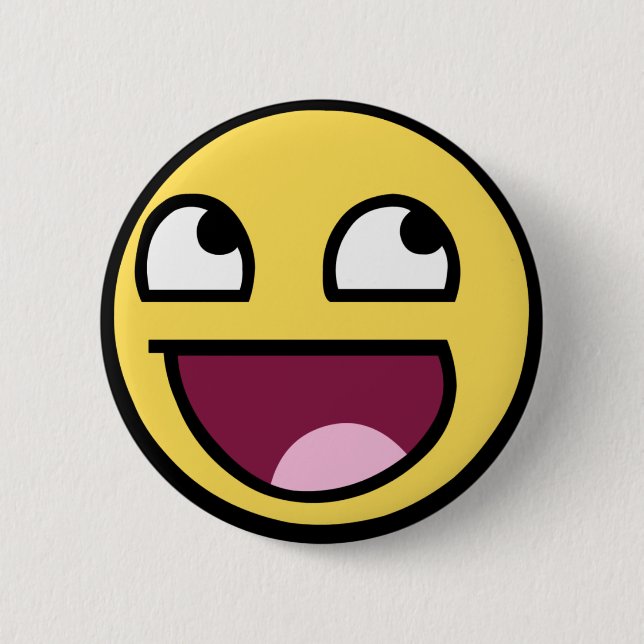 Badge Rond 5 Cm Bouton épique de visage (Devant)