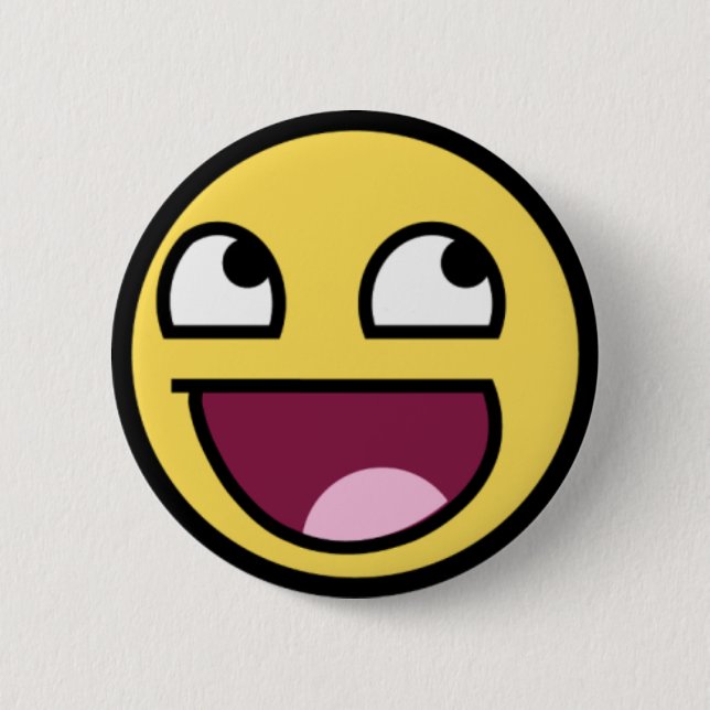 Badge Rond 5 Cm Bouton épique de visage (Devant)