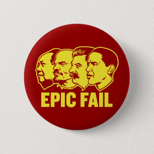 Badge Rond 5 Cm Bouton épique d'Obama d'échouer