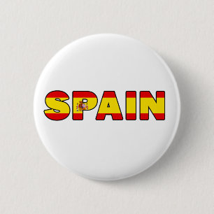Badge Rond 5 Cm Bouton Espagne