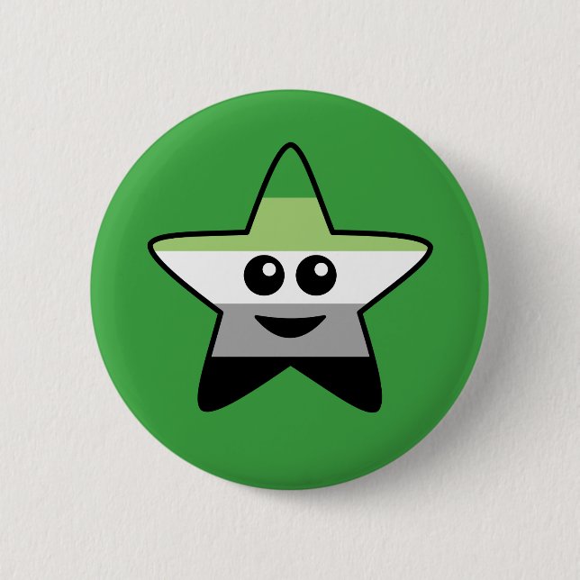 Badge Rond 5 Cm Bouton étoile aromatique (Devant)