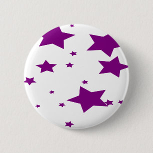 Badge Rond 5 Cm Bouton étoile violette