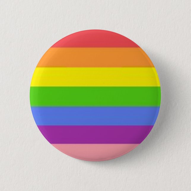 Badge Rond 5 Cm Bouton étrange de fierté d'arc-en-ciel (Devant)