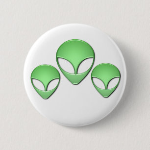 Badge Rond 5 Cm Bouton étranger de trio