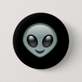 Badge Rond 5 Cm Bouton étranger d'Emoji