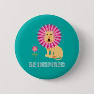 Badge Rond 5 Cm Bouton Être inspiré
