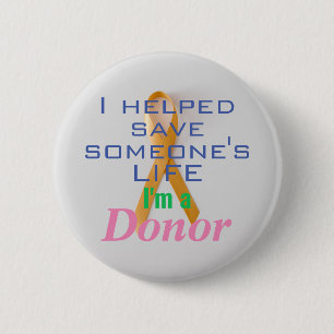 Badge Rond 5 Cm Bouton Être un donateur