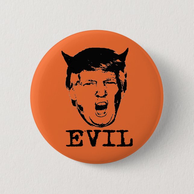 Badge Rond 5 Cm Bouton Evil (Devant)