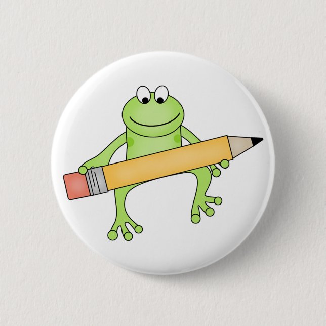 Badge Rond 5 Cm Bouton fait sur commande de Froggie (Devant)