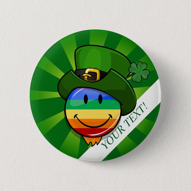 Badge Rond 5 Cm Bouton fait sur commande des textes du jour de St (Devant)