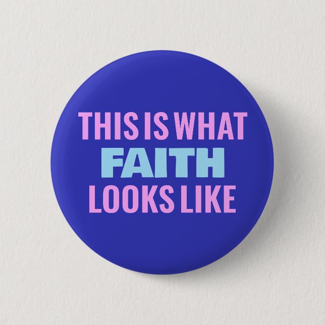Badge Rond 5 Cm Bouton Faith™ (Devant)