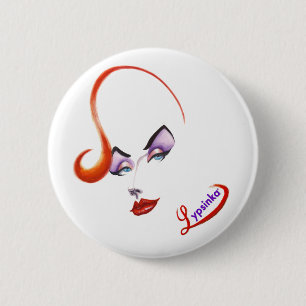 Badge Rond 5 Cm Bouton fascinant de Lypsinka !