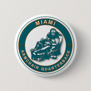 Badge Rond 5 Cm Bouton Fauteuil QB Miami Football
