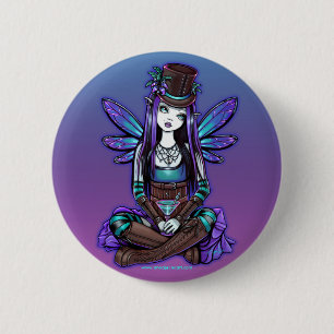 Badge Rond 5 Cm Bouton féerique d'art d'absinthe gothique de