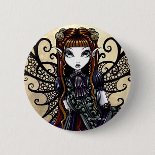 Badge Rond 5 Cm Bouton féerique victorien gothique d'art de la