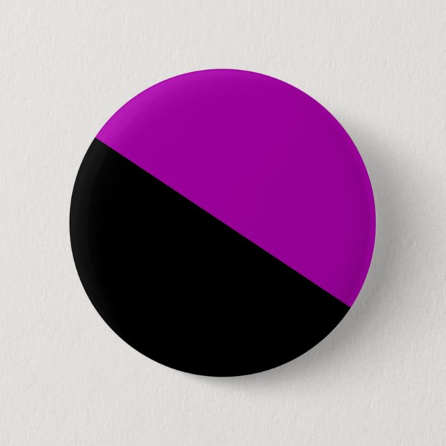 Badge Rond 5 Cm Bouton féministe de drapeau d'anarchiste (Devant)