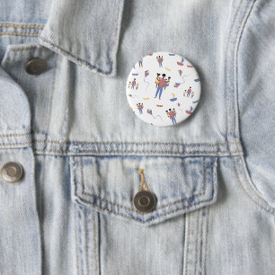 Badge Rond 5 Cm Bouton fête des pères