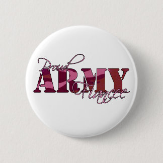 Badge Rond 5 Cm Bouton fier de fiancée d'armée
