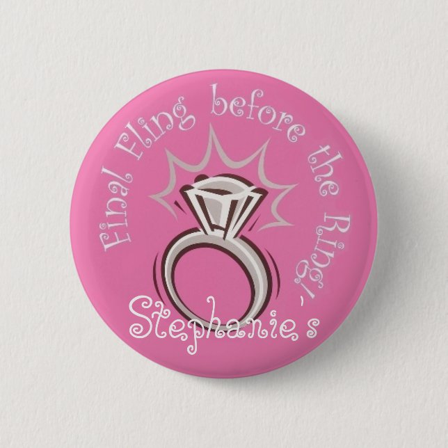 Badge Rond 5 Cm Bouton final personnalisé de Fling (Devant)